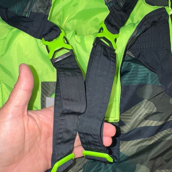 NWOT champion boys unisex Sz:xxl/20 Camo Snow Bib winter insulated Overalls - Picture 15 of 16